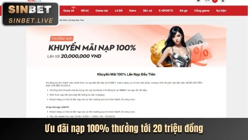 Ưu đãi nạp đầu cho thành viên mới